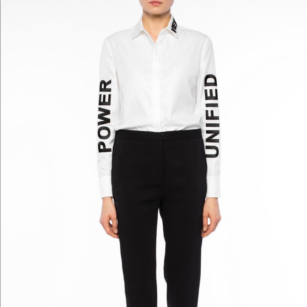 VERSACE
White 'love, Power, Unified' Shirt